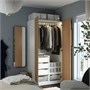 PAX / STORKLINTA, Комбинация гардероба, эффект белый/дуб 796.098.82