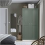 PAX / GRIMO, Комбинация гардероба, белый/серо-зеленый 995.792.28