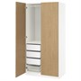 PAX / STORKLINTA, Комбинация гардероба, эффект белый/дуб 796.091.32