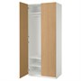 PAX / STORKLINTA, Комбинация гардероба, эффект белый/дуб 395.625.94