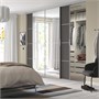 SKYTTA / MEHAMN/AULI, Комбинация раздвижных дверей, алюминий/темно-серое зеркальное стекло 095.759.32
