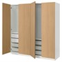 PAX / STORKLINTA, Комбинация гардероба, эффект белый/дуб 196.098.99