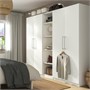 PAX / FORSAND, шкаф-купе, белый/белый 496.094.02