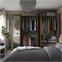 PAX / STORKLINTA, Комбинация гардероба, темно-серый/темно-коричневый под мореный дуб 396.103.64