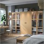 PAX / TONSTAD, Гардеробная комбинация, шпон белый/дуб стекло 195.499.09