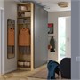 PAX / FORSAND, Комбинация гардероба, темно-серый темно-серый/под дуб 096.069.24