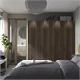 PAX / STORKLINTA, Комбинация гардероба, темно-серый/темно-коричневый под мореный дуб 095.627.41