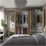 PAX / STORKLINTA, Комбинация гардероба, эффект белый/дуб 995.627.08