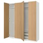 PAX / STORKLINTA, Комбинация гардероба, эффект белый/дуб 995.627.08