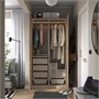 PAX / TONSTAD, Гардеробная комбинация, серо-бежевый/дубовый шпон 295.489.09