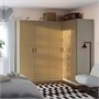 PAX / TONSTAD, угловой шкаф, дубовый шпон серо-бежевый/серо-бежевый 896.120.54