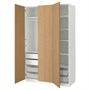 PAX / STORKLINTA, Комбинация гардероба, эффект белый/дуб 395.625.51