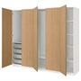 PAX / STORKLINTA, Комбинация гардероба, эффект белый/дуб 795.628.51