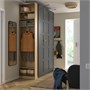 PAX / BERGSBO, Комбинация гардероба, темно-серый темно-серый/под дуб 096.069.57