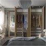 PAX / STORKLINTA, Комбинация гардероба, серо-бежевый/дубовый эффект 095.627.79