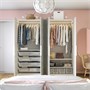 PAX / MISTUDDEN, Комбинация гардероба, белый/серый с рисунком 995.229.58