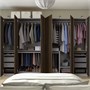 PAX / STORKLINTA, Комбинация гардероба, темно-серый/темно-коричневый под мореный дуб 395.629.52