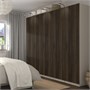 PAX / STORKLINTA, Комбинация гардероба, серо-бежевый/темно-коричневый под мореный дуб 895.628.60