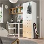 SMÅSTAD / PLATSA, шкаф-купе, белый/берёза, с 4 ящиками 294.309.43