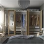 PAX / STORKLINTA, Комбинация гардероба, эффект белый/дуб 495.627.63