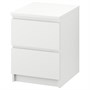 MALM, комод с 2 ящиками, белый 103.546.42