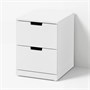 NORDLI, комод с 2 ящиками, белый 892.398.28