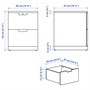 NORDLI, комод с 2 ящиками, белый 892.398.28