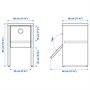 IKEA PS 2026, прикроватная тумбочка, сосна/с откидной дверцей 706.217.65
