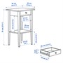 HEMNES, прикроватная тумбочка, черно-коричневый 503.540.89