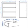MALM, Мебель для спальни, 2 шт., белая 894.883.18