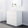 MALM, Мебель для спальни, 3 шт., белая 094.883.17