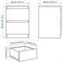 MALM, Мебель для спальни, комплект из 4 шт., белая 994.882.28