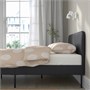 SLATTUM, Каркас кровати с мягкой обивкой, Виссле темно-серый 805.712.46