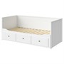 HEMNES, Каркас кушетки с 3 ящиками, белый 703.493.27