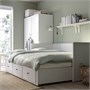 HEMNES, Каркас кушетки с 3 ящиками, белый 703.493.27
