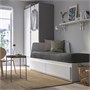 FLEKKE, Каркас кушетки с 2 ящиками, белый 403.201.32