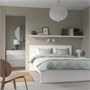 MALM, Каркас кровати, высокий, белый/Лурой 990.094.50