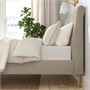 IDANÄS, Каркас кровати с мягкой обивкой, Нагген бежевый 705.880.68