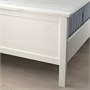 HEMNES, Каркас кровати с матрасом, белая морилка/фирма Valevåg 195.419.65