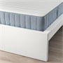 MALM, Каркас кровати с матрасом, белый/Valevåg экстра-жесткий 095.446.53