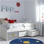 SLÄKT / NATTAPA, Каркас кровати с ограждением+рейкой, основание кровати, белый 695.638.94