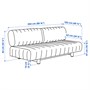 IKEA PS 2026, Диван-кровать 3-местный, Скифтебо светло-серо-бежевый 906.203.50