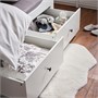 HEMNES, кушетка с 3 ящиками/2 матрасами, белый/фирма Åfjäll 595.215.07