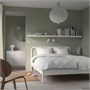 NESTTUN, Каркас кровати, белый/Лёнсет 091.580.48