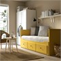 HEMNES, Каркас кушетки с 3 ящиками, желтый 205.838.41