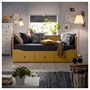 HEMNES, Каркас кушетки с 3 ящиками, желтый 205.838.41