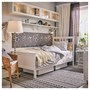 HEMNES, Каркас кровати, белая морилка/Лурой 991.983.99