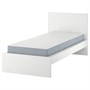 MALM, Каркас кровати с матрасом, белый/Вестерой экстра-жесткий 895.446.54