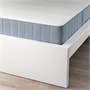 MALM, Каркас кровати с матрасом, белый/Вестерой экстра-жесткий 895.446.54