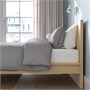 MALM, Каркас кровати, высокий, дубовый шпон, беленый/Лурой 790.273.89